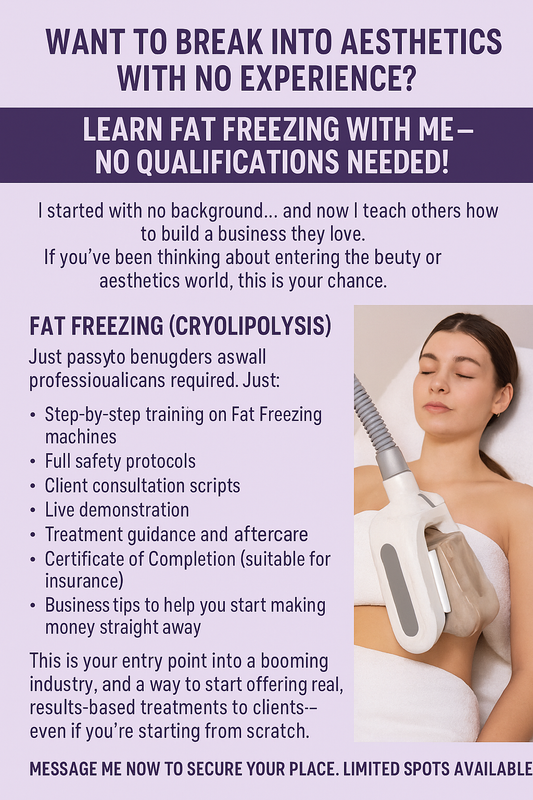Cryolipolysis - Fat Freeze TRAINING COURSE👩‍🎓